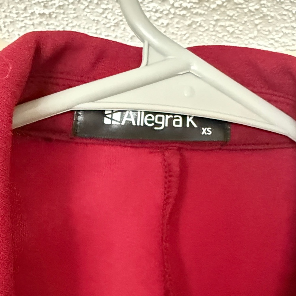 Elegant Women's Red/Burgundy Blazer - Picture 3 of 5